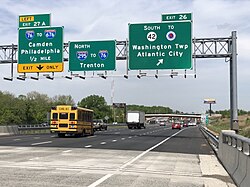 The ramp from Interstate 295 northbound to Route 42 southbound opened in November 2023