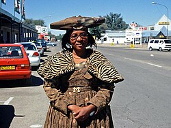 Herero woman in Okahandja, Namibia