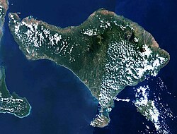 Aerial photograph of Bali
