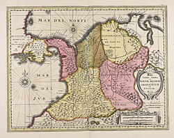 Map of Nuevo Reino de Granada (1625)