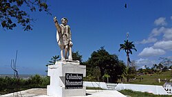 Moruga – Christopher Columbus monument. Columbus landed here on his third voyage in 1498. This is on the southern coast of the island of Trinidad