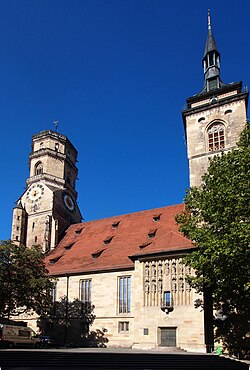 The Stiftskirche, seen from south-east (Kirchstraße)