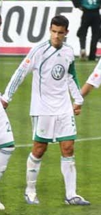 Costa at VfL Wolfsburg in October 2009