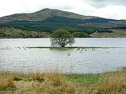The Carron Valley Reservoir in central Stirlingshire