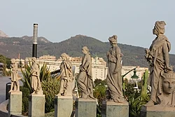 Statues in Plaza de la Constitución.