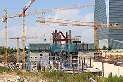 Building works of Caleido in August 2018