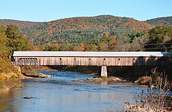 The West Dummerston Bridge, the longest covered bridge in Vermont
