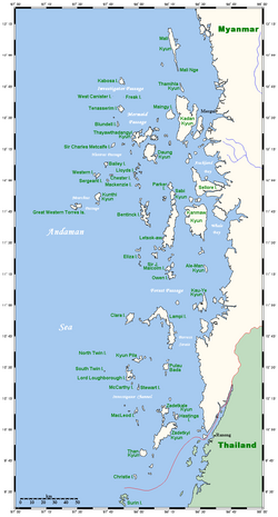 The Mergui Archipelago in Myanmar