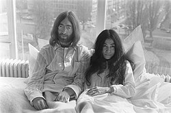 Lennon with Ono in 1969