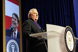 Wałęsa receiving the Ronald Reagan Freedom Award, 2011