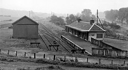 Bankfoot railway station in 1961.