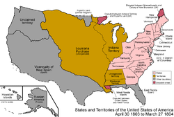 Map of the Louisiana Purchase