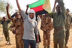 Tuareg rebels in the short-lived proto-state of Azawad in 2012