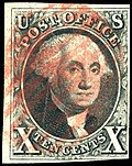 George Washington on an 1847 stamp