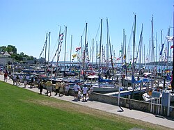 Mackinac Island Marina after the 2006 Port Huron to Mackinac Boat Race