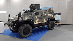 NMSS 4x4 Yörük, a modern armoured car of the Turkish Land Forces.