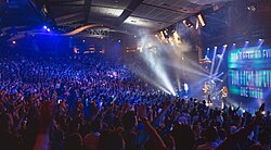 Worship at El Lugar de Su Presencia, in Bogotá, in Colombia, 2019