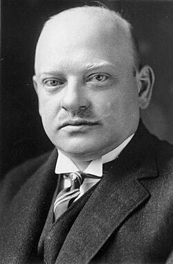 Gustav Stresemann, who was Reich chancellor in 1923 and foreign minister from 1923 until his death in 1929