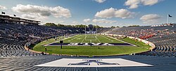 The Yale Bowl during a football game against Cornell
