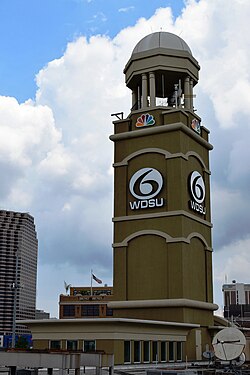 WDSU's iconic studio tower (2014)