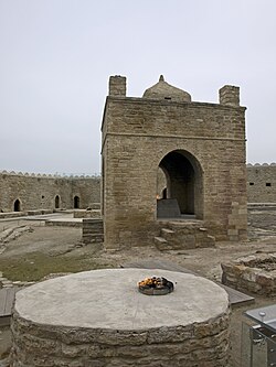 Zoroastrian fire temple in the city of Baku, Azerbaijan (2016)