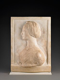 Mino da Fiesole's Profile of a Young Woman, from 1455 to 1460 AD