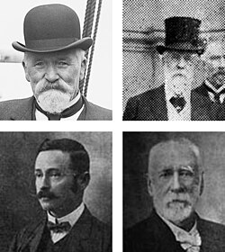 Clockwise from top left: James McGowan (10th), Colonel William Fraser (7th), William McCullough (4th), and Henry Greenslade (15th)
