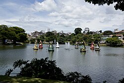 The sculptures of orishas by Dique do Tororó