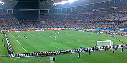 Australia against Germany in Moses Mabhida Stadium, at the 2010 FIFA World Cup