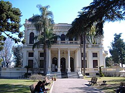 The façade of Villa Hortensia.