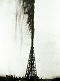 The Lucas Gusher at Spindletop, Jan 10, 1901