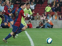 Messi making his Maradona-esque run against Getafe in 2007