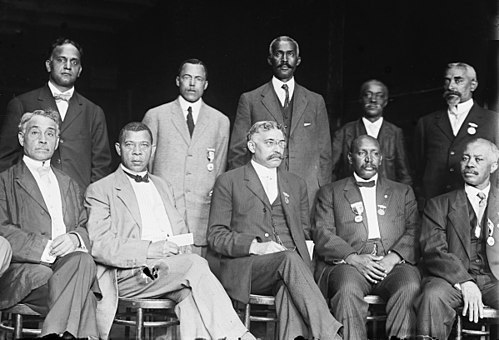 Executive Committee of the National Negro Business League, c. 1910. NNBL founder Booker T. Washington (1856–1915) is seated, second from the left.