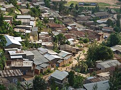 Kigali 2040 hopes to raze informal settlements like this one within the city, potentially demolishing places with social capital in favor of more ordered social housing.