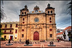 Iglesia de San Pedro Claver built between 1580 and 1654. The body of Saint Peter Claver is located in its main altar.