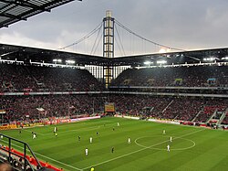 Leverkusen against rivals Köln in the Bundesliga in 2012