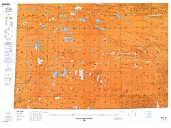 Map including Tanggulashan (DMA, 1990)