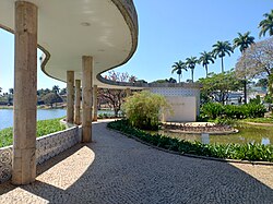 The free-form marquee at Casa do Baile