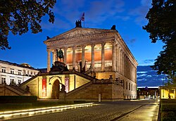 The Alte Nationalgalerie is part of the Museum Island, a UNESCO World Heritage Site.