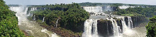 Iguazu Falls as seen from the Brazilian side in 2019