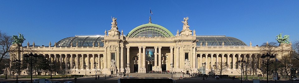 The Grand Palais (1897-1900) in Paris, built in the style of Beaux-Arts architecture