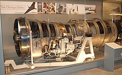 The Olympus 593 powered the Concorde supersonic transport.