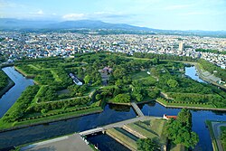 The Goryōkaku fort in Hakodate