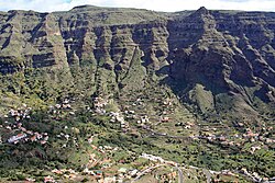 Terraced fields in La Gomera, Canary Islands