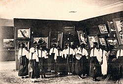 The inaugural Chōsen Art Exhibition, created as a part of the cultural rule policies.[114] (1922)