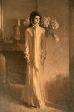 Official portrait of Jacqueline Kennedy at the White House