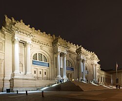 Metropolitan Museum of Art, part of Museum Mile in the Carnegie Hill neighborhood of Manhattan's Upper East Side, is one of the largest and most visited museums in the world.[266]