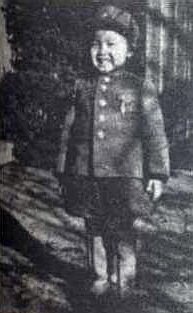 Kim Jong Il in 1947, at the age of six