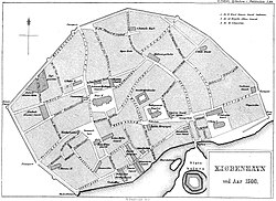 Reconstruction of Copenhagen c. 1500