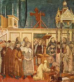 St. Francis at Greccio by Giotto, 1295